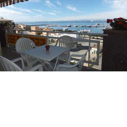 Roc Mar 2 5C - Apartamento cerca del centro y de la playa - terraza con vistas al mar y al puerto