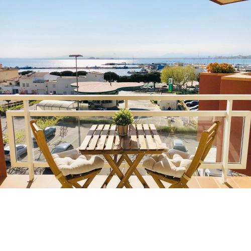 ROC MAR 3 3D - Apartamento cerca del centro y de la playa - terraza con vistas al mar y al puerto