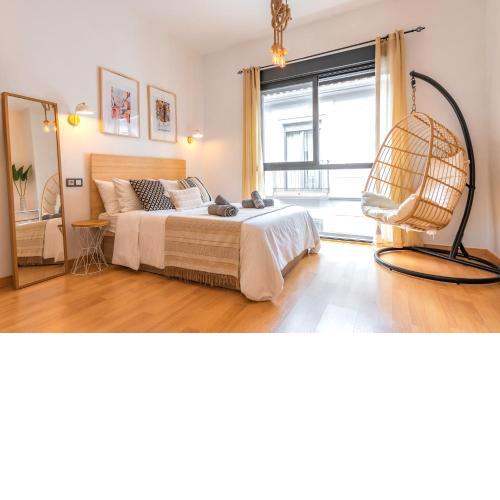 Romantic Studio with common swimming pool - Center