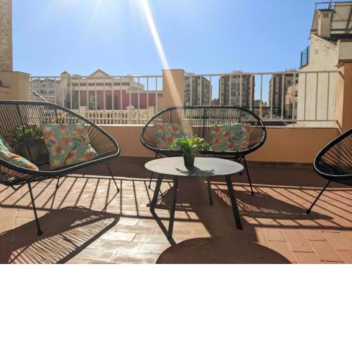 Rooftop apartment Casa Leon close to Málaga centre