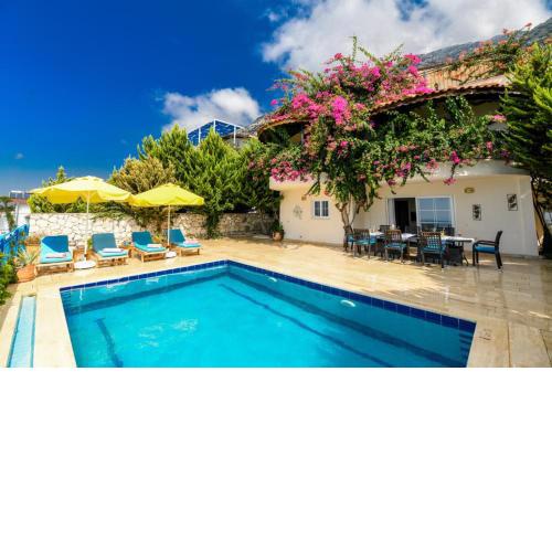Sea View Villa with Pool for 10 People in Antalya, Kaş - Awz129