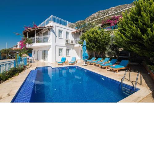 Sea View Villa With Private Pool for 10 People in Antalya, Kaş-Awz140