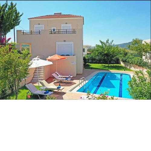 Selini Villas with private pool 10 minutes walking from the beach