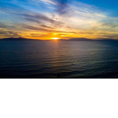 Siviri, the beautiful sunset