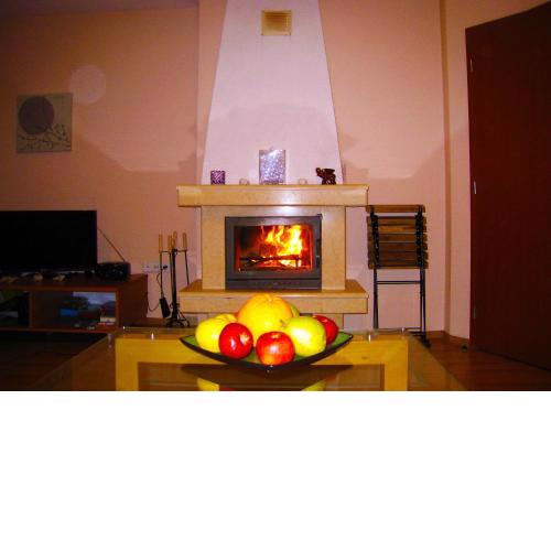 Solar nest with fireplace and panoramic view 700m from skilift and centrum