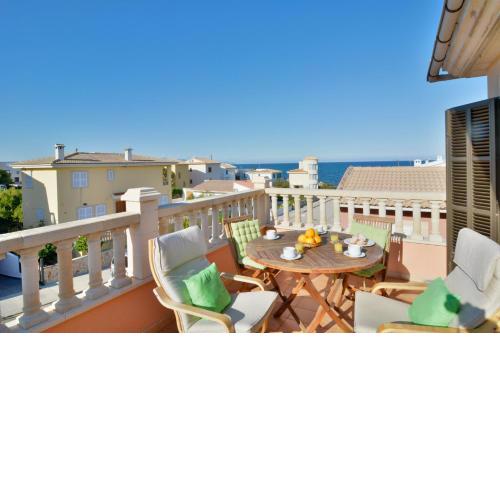 Son Serra beach apartment sea views and terrace