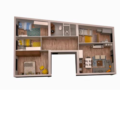 Spacious apartment with terrace