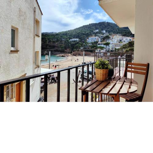 Spacious Seafront Apartment on the Boulevard - beach views- Tamariu Beach 1