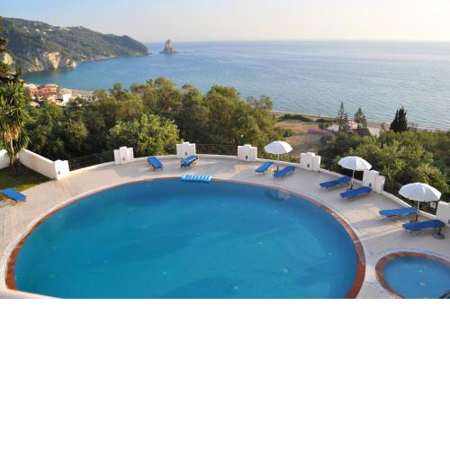 Studio apartments with pool maria in Agios Gordios Beach