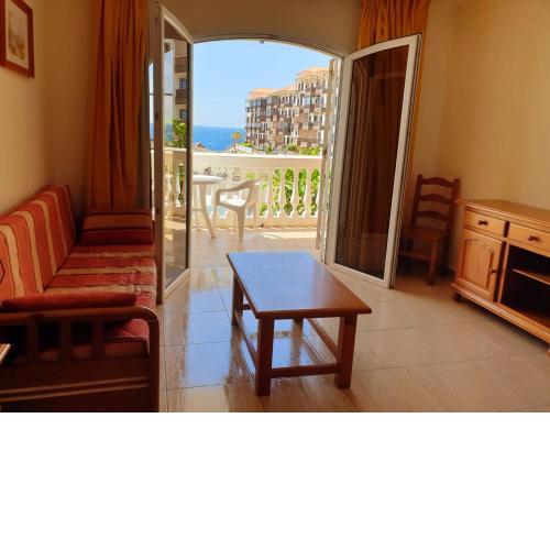 Studio with sea view shared pool and furnished terrace at Costa del Silencio 1 km away from the beach