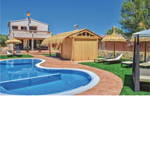 Stunning Home In Son Serra De Marina With 4 Bedrooms, Jacuzzi And Swimming Pool