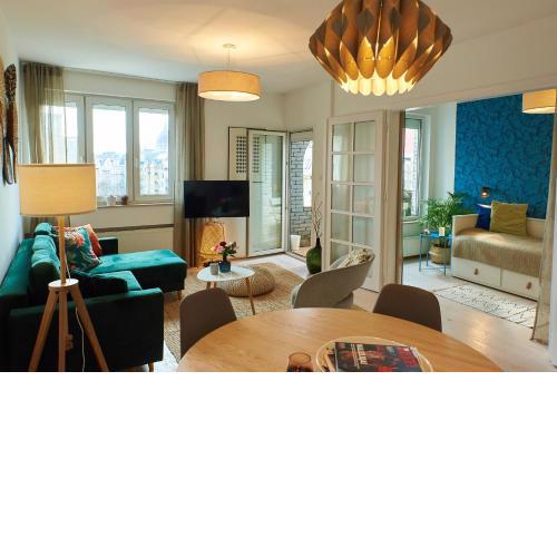Stylish home in the center with views