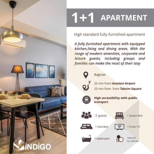 Stylish newly furnished apartment with view