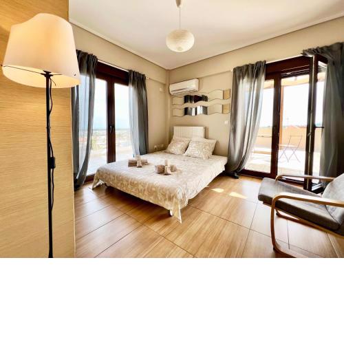 Sunrise Studio with unhindered view to the sea.
