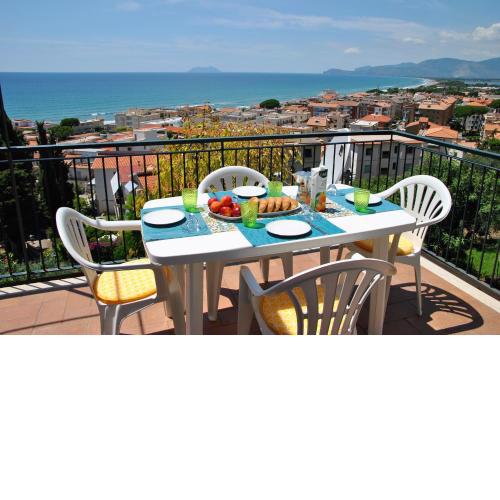 Sunset over the sea in the center of Sperlonga amazing sea view apartment