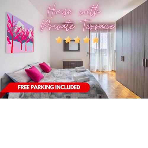 [TERRAZZA CON VISTA]Casa con Parcheggio Gratuito