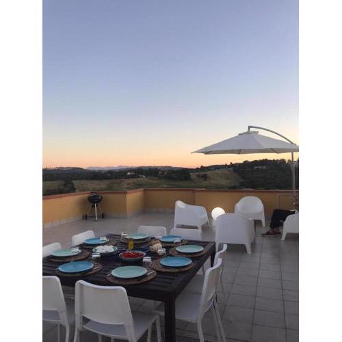Trilo a Marcelli con terrazza panoramica