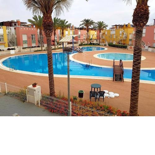 Vera - Playa Fantástico Apto 1-4 Huésped Piscina a 100 m Playa con Parking Terraza URB Laguna Beach