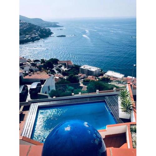 Villa à Canyelles, piscine privée, vue panoramique