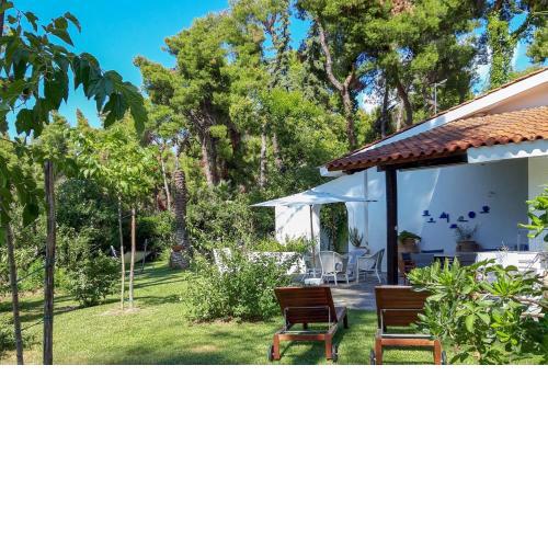 Villa Aurora in Sani with garden and pool