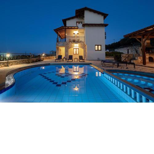 Villa Eleftheria private pool/garden/view/3bdrms/3.5bthrms