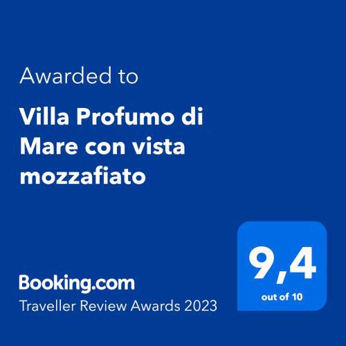 Villa Profumo di Mare con vista mozzafiato