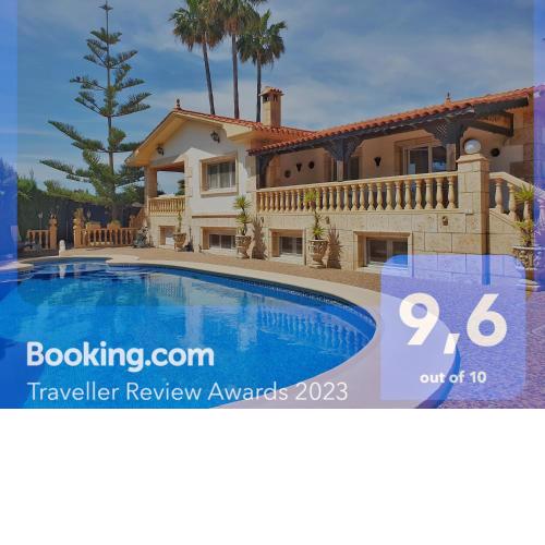 Villa Tres Palmeras muy cerca de Albir y Benidorm