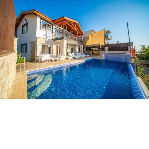 Villa with 2 Private Pools and Backyard in Kas