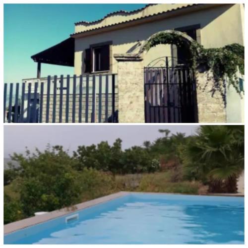 Villetta con piscina e vista panoramica