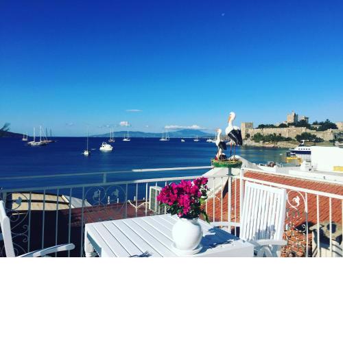 White and Blue Bodrum