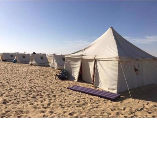White desert camp