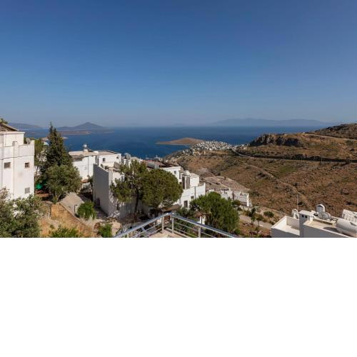 White House with Mediterranean Sea View near Camel Beach in Bodrum