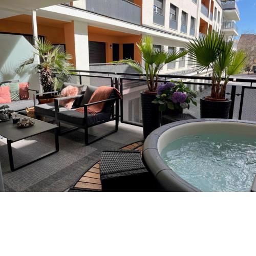Zemplén Terrace - luxusapartman a belvárosban kültéri fedett jacuzzival